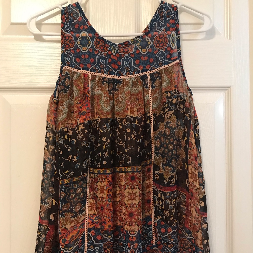 Colorful printed tank top